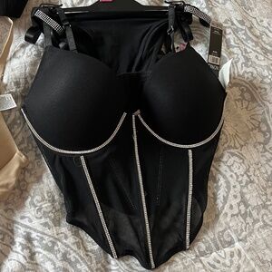 New XOXO 2piece embellishment corset set
